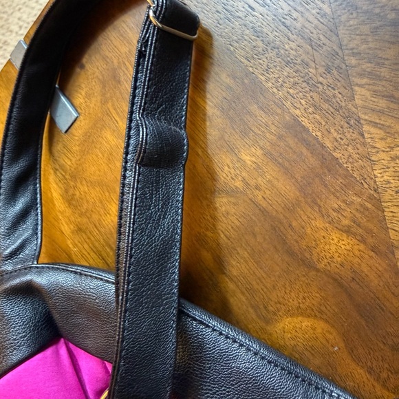 Vixen by Micheline Pitt Top XL NWOT Black Vegan Faux Leather Retro - Picture 14 of 14